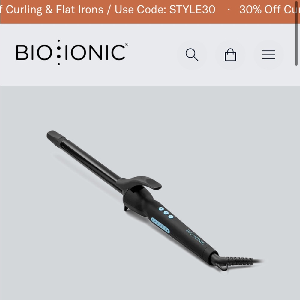 Bio iconic curling iron